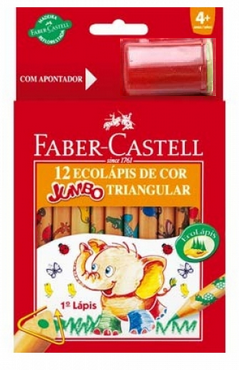 Lápis de Cor Faber Castell 12 cores JUMBO