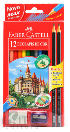 Lápis de Cor Faber Castell 12 cores