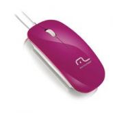 Mouse ótico USB Colors Slim Pink - Multilaser